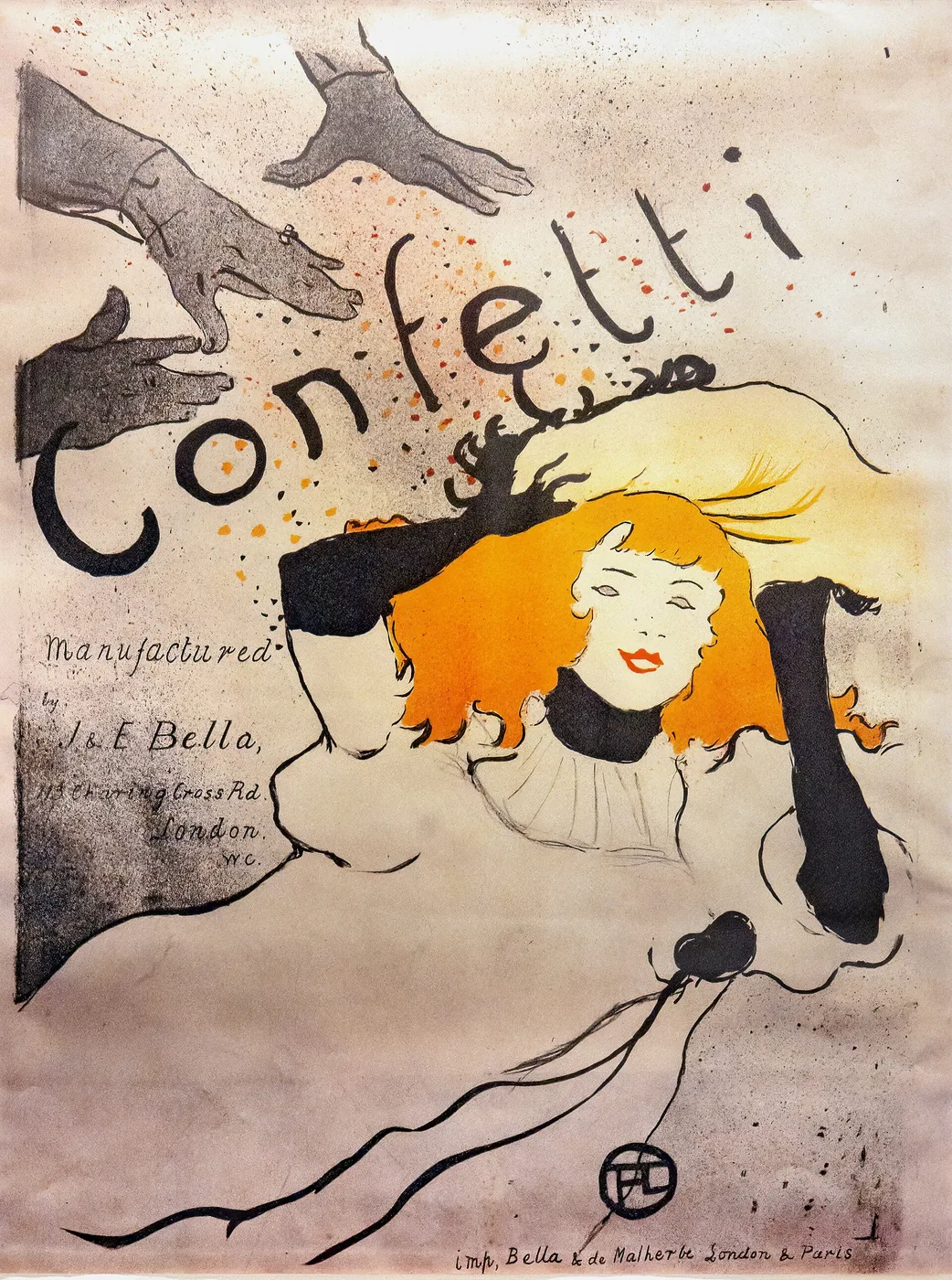 Afiche Confetti de Toulouse-Lautrec, 1894