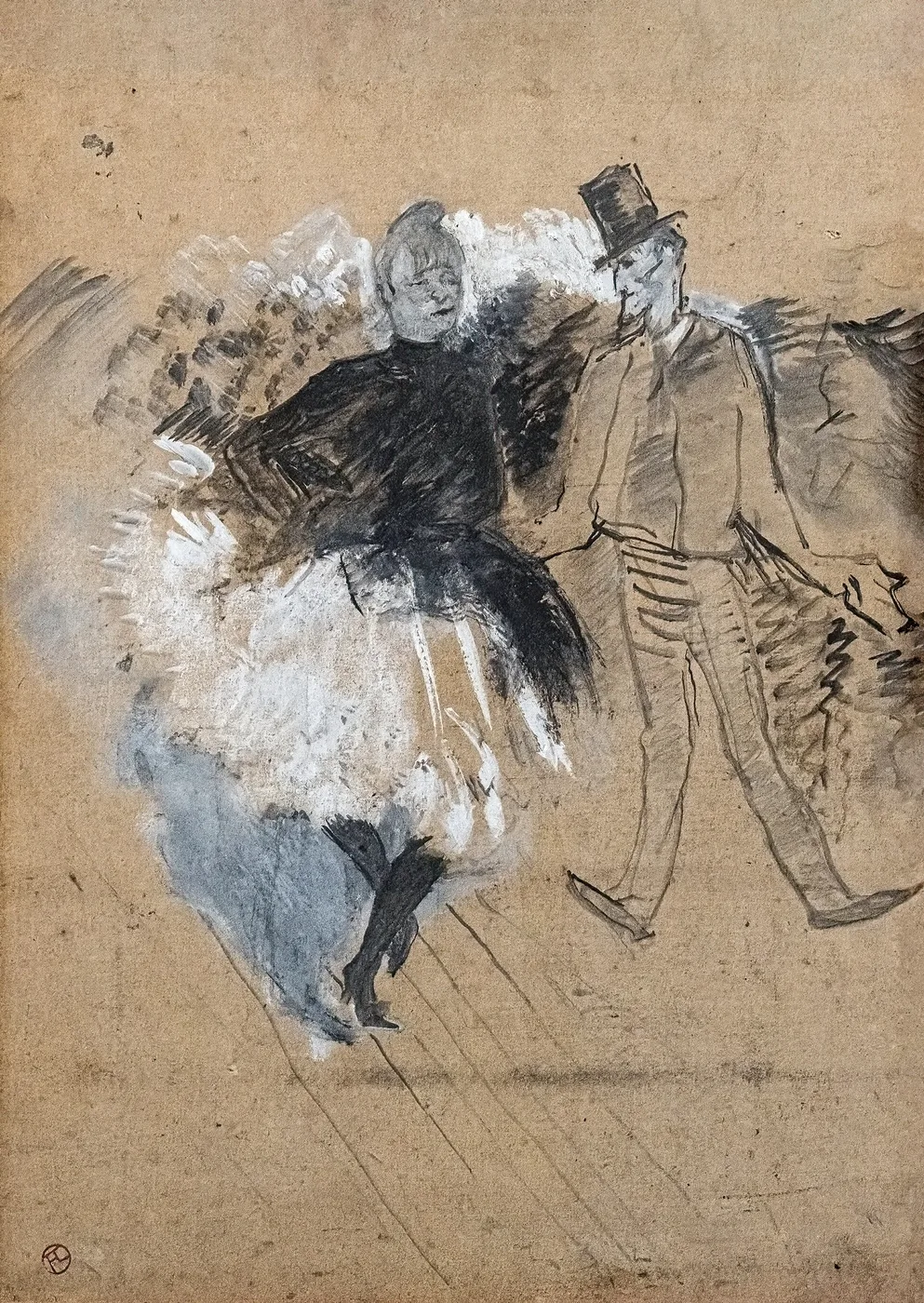 Afiche de La Goulue bailando el can-can en el Moulin Rouge, litografía de Toulouse-Lautrec, 1891