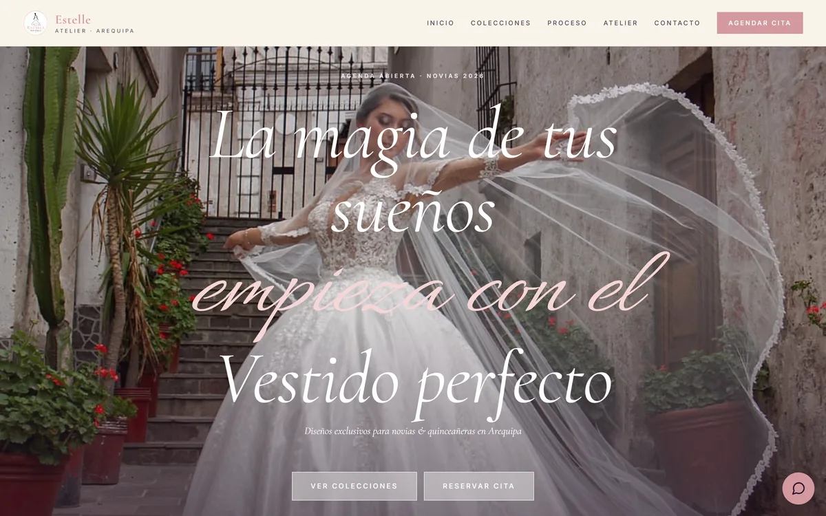 Captura del sitio de Rafaela Boutique