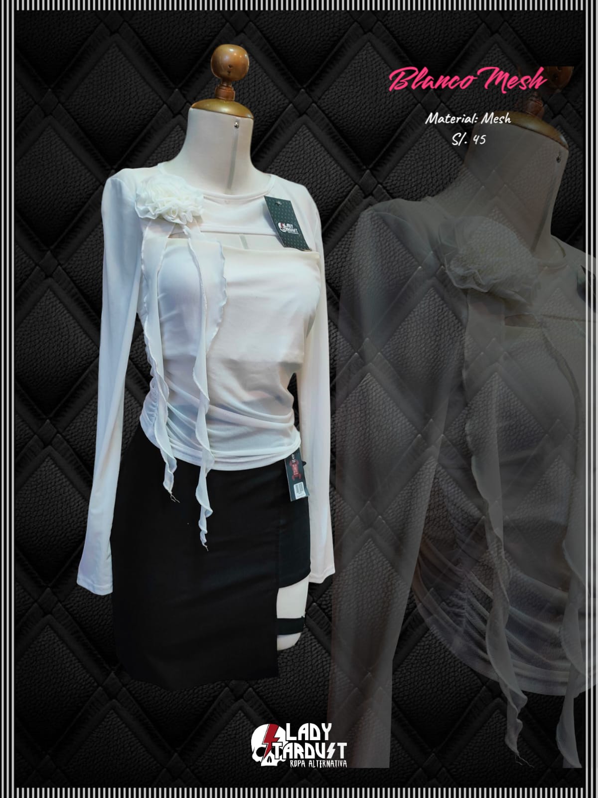 Blanco Mesh — vista frontal