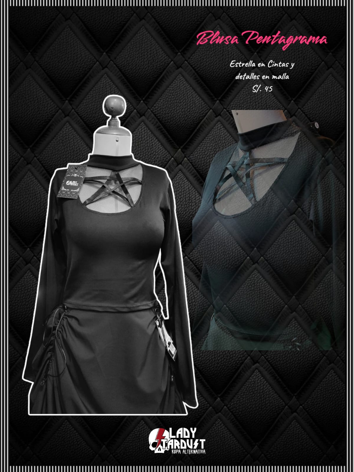 Blusa Pentagrama — vista frontal