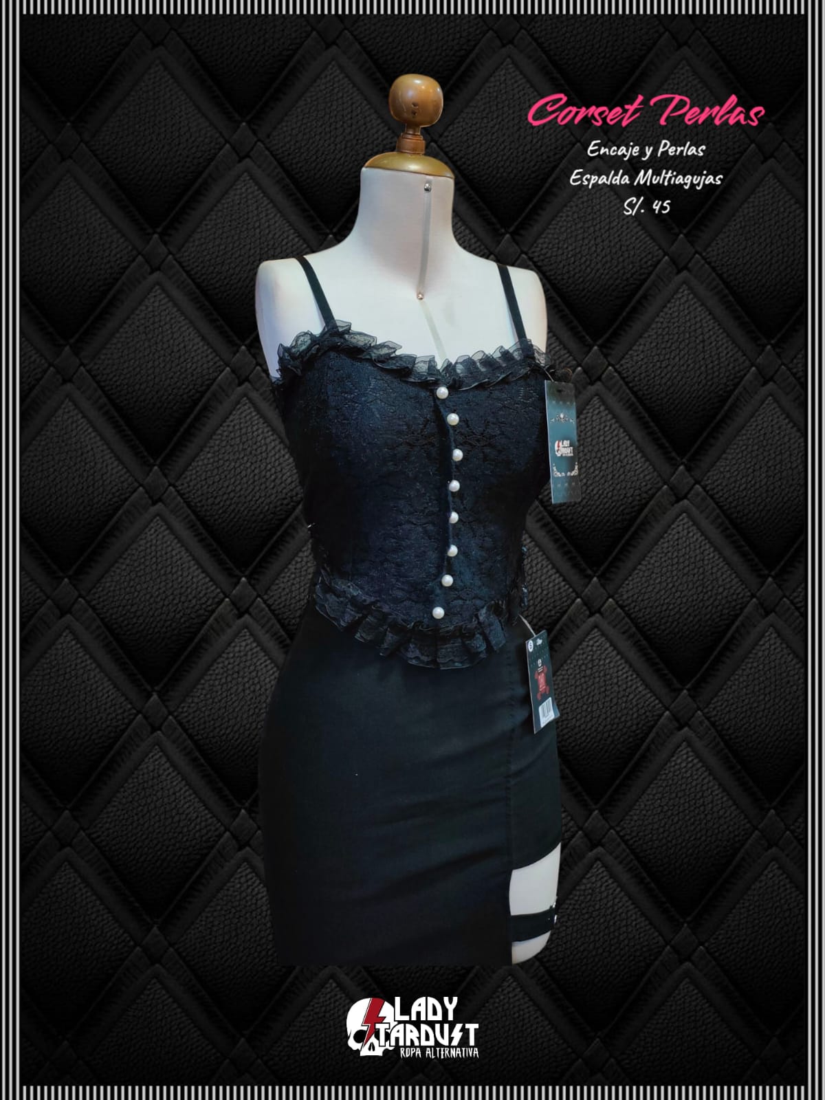 Corset Perlas — vista frontal
