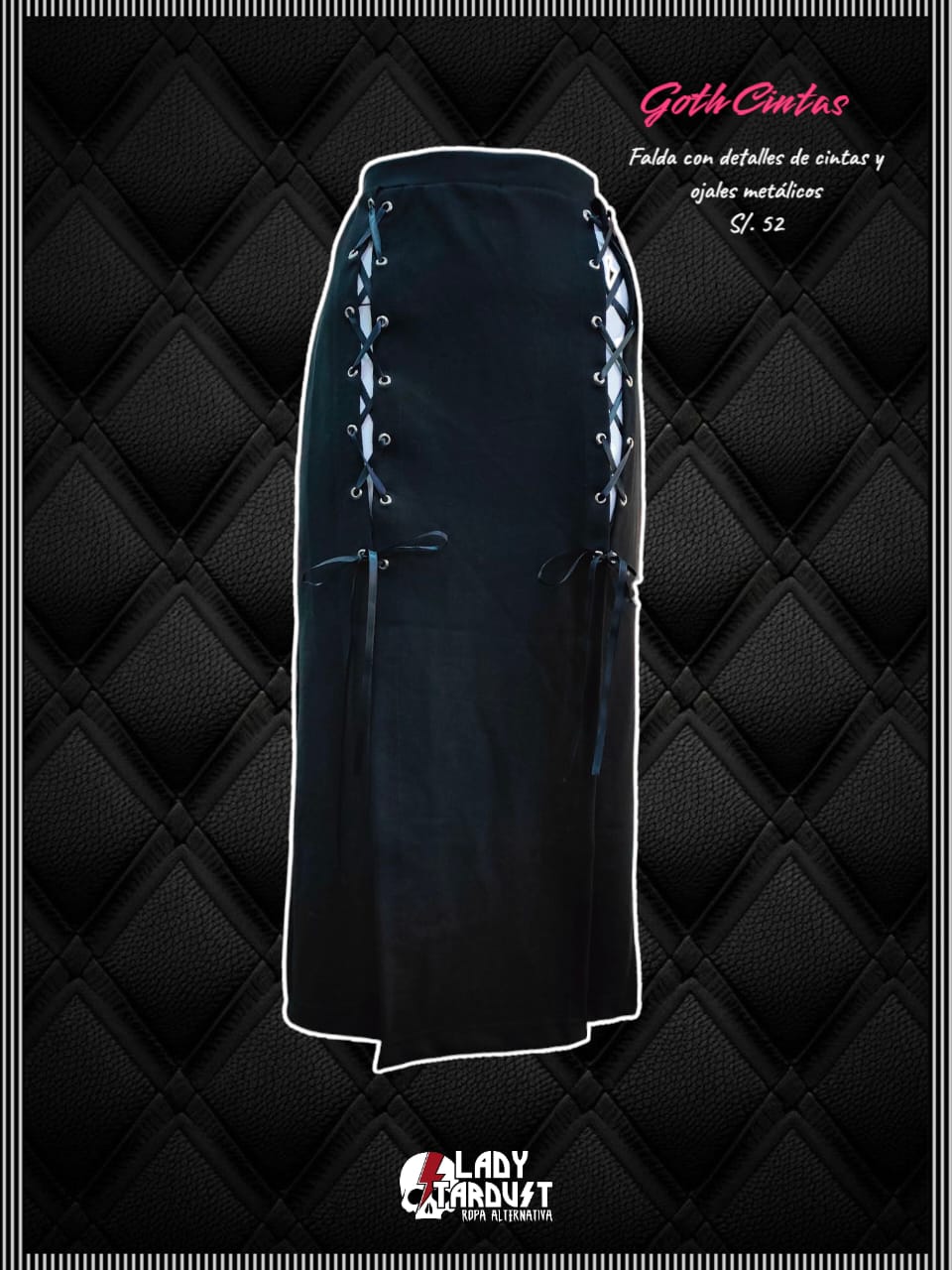Falda Goth Cintas