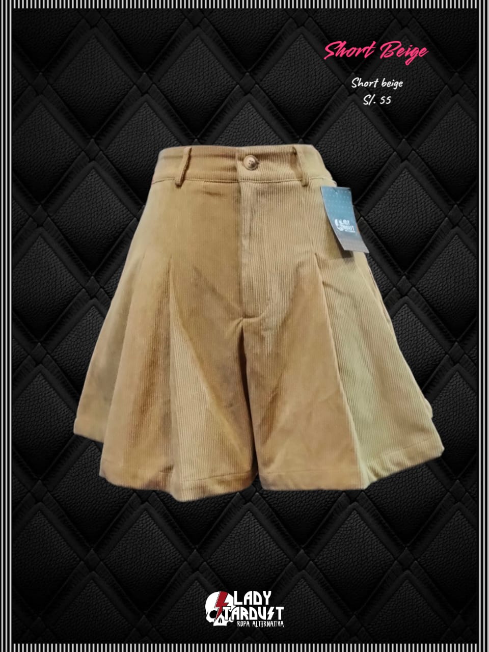 Short Beige — vista frontal