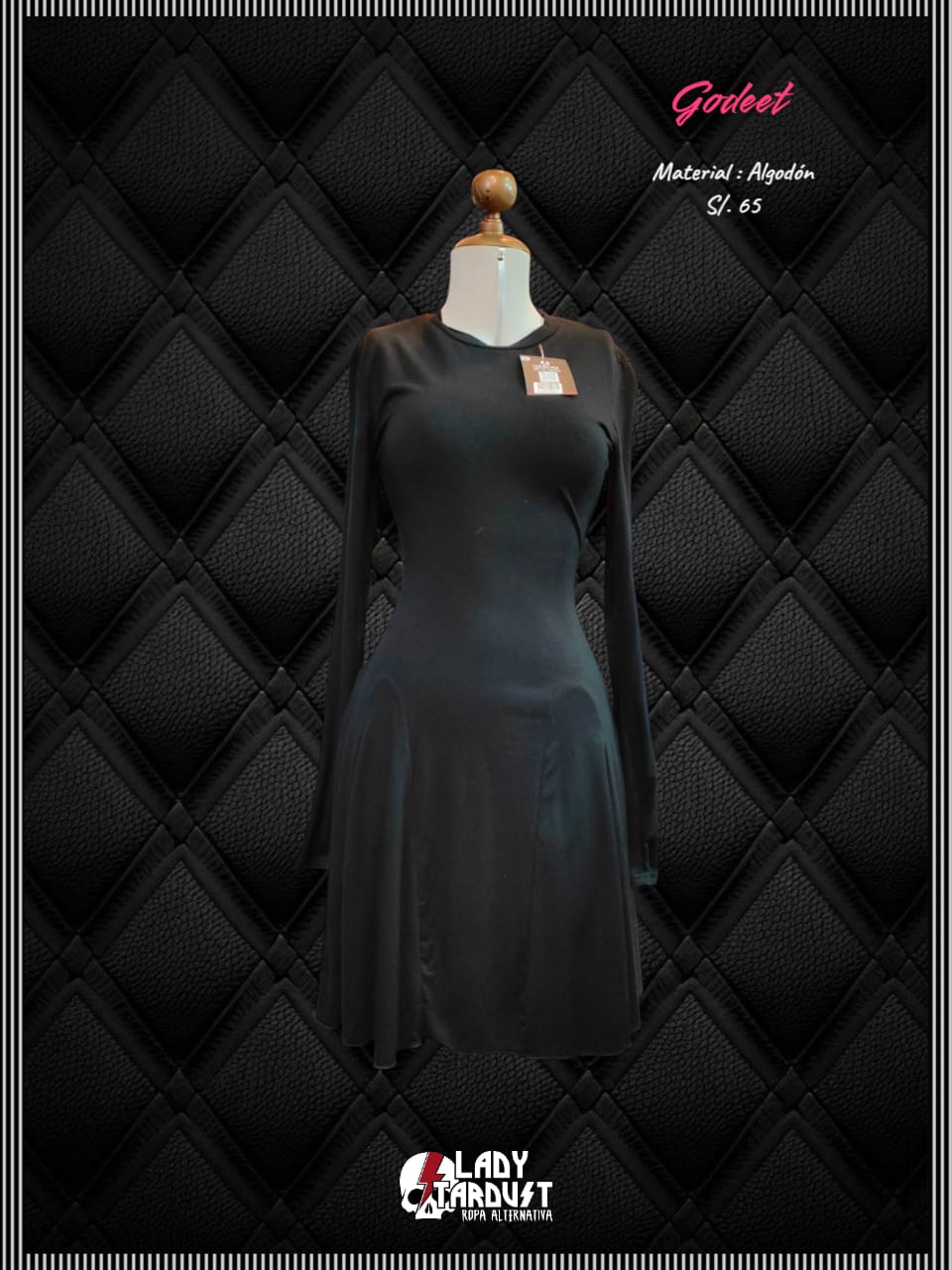 Vestido Corte Godeet — vista frontal