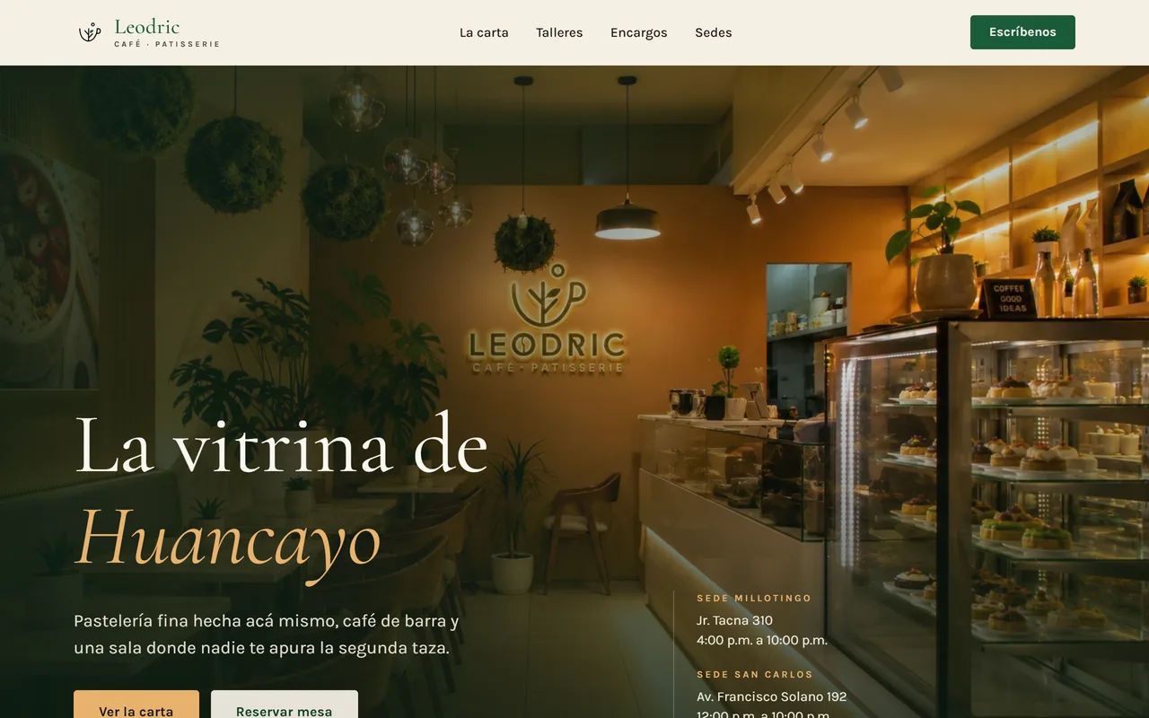 Preview de Leodric Café · Patisserie